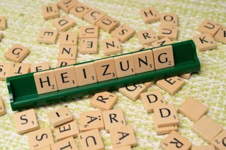 scrabble tiles with the word heinzung written on them